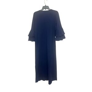 Alison Brett x Casual Women's Bell Sleeve Layered Ruffle Dress Navy Blue Size XS